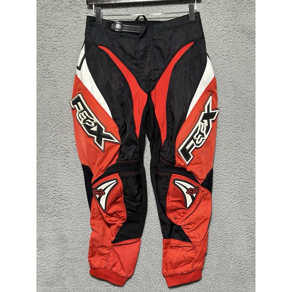 Fox Racing 180 Motocross Pants Size 30 Red Black Moto Biker